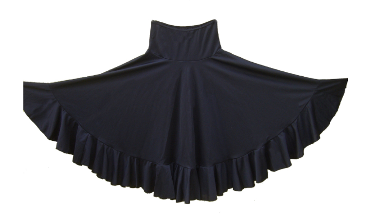 Falda de baile negra con volante - Dos | Moda Flamenca y Complementos